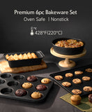 Load image into Gallery viewer, JEETEE 50-Piece Titanium Pots and Pans Set Non Stick, Cookware Set with 6pc Bakeware, Ultimate Pot and Pan Set for Cooking With Lid, Induction &amp; Oven &amp; Dishwasher Safe, PFAS Free