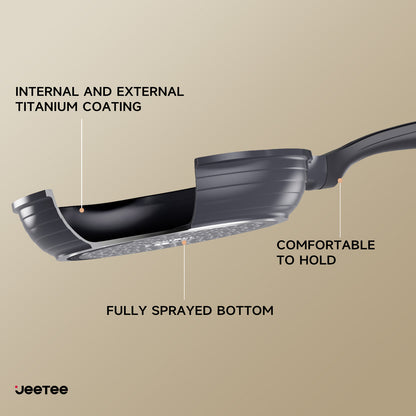 JEETEE Titanium Ceramic Nonstick Skillet