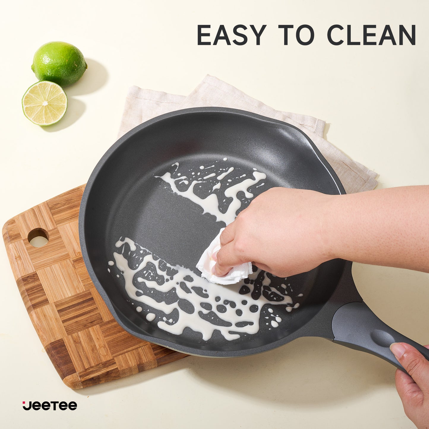 JEETEE Titanium Ceramic Nonstick Skillet