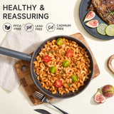 Load image into Gallery viewer, JEETEE 9.5Inch Titanium Non Stick Frying Pan Omelette Pan Oven &amp; Dishwasher Safe Suitable for All Stovetops