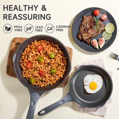 JEETEE Titanium Ceramic Nonstick Skillet