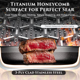 Load image into Gallery viewer, Jeetee 18pcs Hybrid Stainless Steel Cookware Set with Detachable Handle