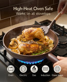 Load image into Gallery viewer, JEETEE 50-Piece Titanium Pots and Pans Set Non Stick, Cookware Set with 6pc Bakeware, Ultimate Pot and Pan Set for Cooking With Lid, Induction &amp; Oven &amp; Dishwasher Safe, PFAS Free
