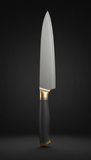 Cargar imagen en el visor de la galería, Chef's Knife With Champagne Gold Accents