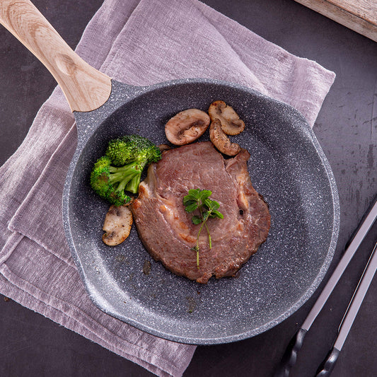 Sartén JEETEE, utensilios de cocina con revestimiento de piedra de granito, gris